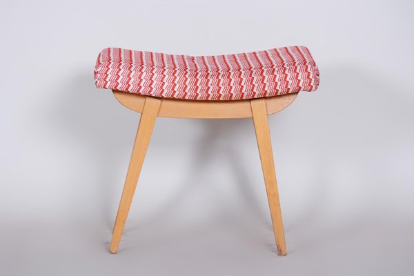 Mid-Century Red and White Stool, 1960s-WHY-731037