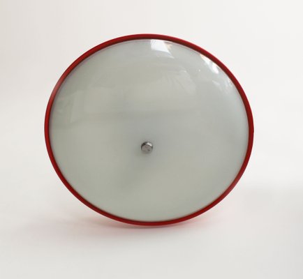 Mid-Century Red Ceiling Lamp by Josef Hurka for Napako, 1960s-BAR-1933312