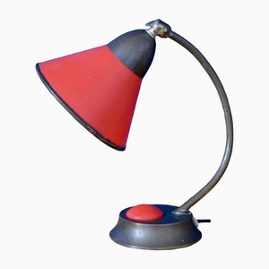 Mid-Century Red Cocotte Table Lamp, 1950s-AIU-1328092