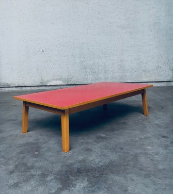 Mid-Century Red Coffee Table, Belgium, 1950s-RQV-1823439