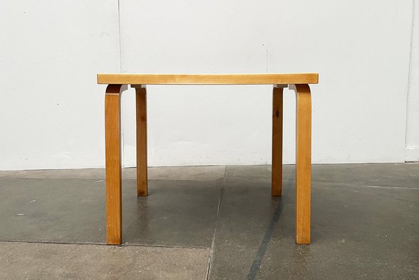 Mid-Century Red Dining Table or Desk by Alvar Aalto for Artek, 1960s-UAH-1736387