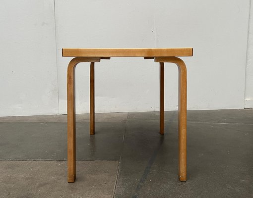 Mid-Century Red Dining Table or Desk by Alvar Aalto for Artek, 1960s-UAH-1736387