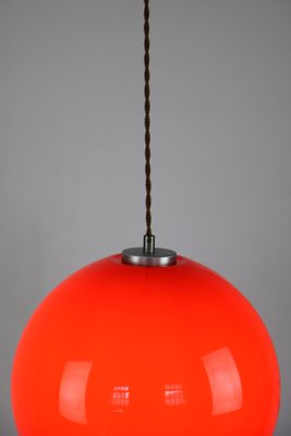 Mid-Century Red Glass Pendant Lamp-HGJ-738987