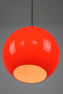 Mid-Century Red Glass Pendant Lamp-HGJ-738987