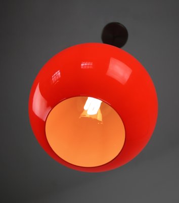 Mid-Century Red Glass Pendant Lamp-HGJ-738987