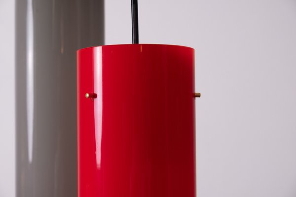 Mid-Century Red Pendant Light, 1950s-OFV-1823808