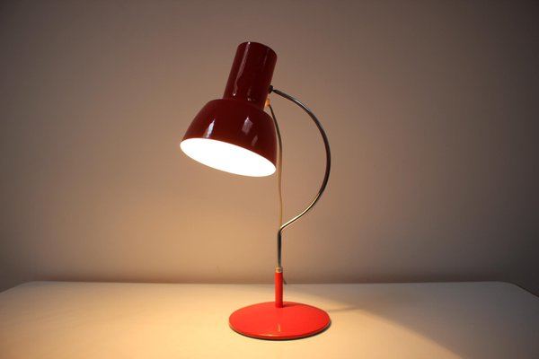 Mid-Century Red Table Lamp by Josef Hůrka for Napako, 1970s-TZ-1081015