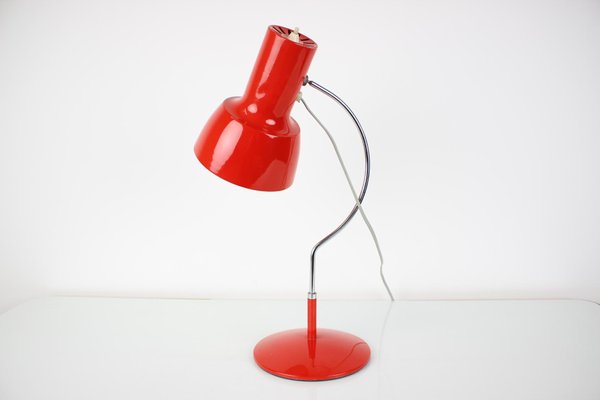 Mid-Century Red Table Lamp by Josef Hůrka for Napako, 1970s-TZ-1081015