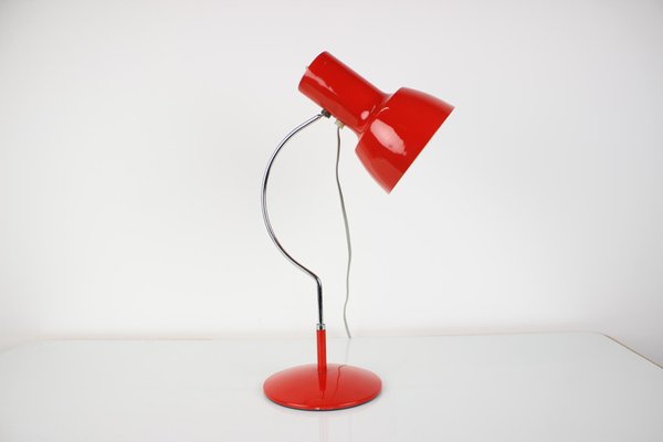 Mid-Century Red Table Lamp by Josef Hůrka for Napako, 1970s-TZ-1081015