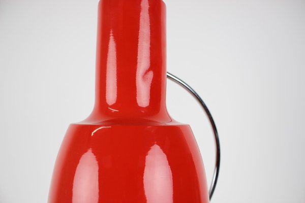 Mid-Century Red Table Lamp by Josef Hůrka for Napako, 1970s-TZ-1081015