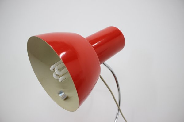 Mid-Century Red Table Lamp from Napako, 1960s-TZ-578486