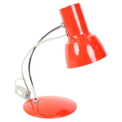 Mid-Century Red Table Lamp from Napako, 1970s-TZ-1049761