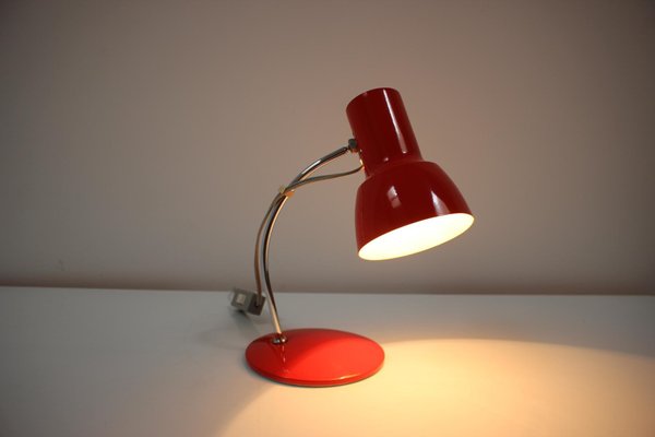 Mid-Century Red Table Lamp from Napako, 1970s-TZ-1049761