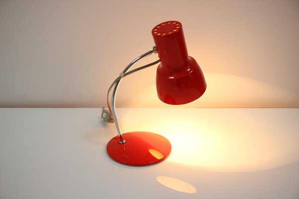 Mid-Century Red Table Lamp from Napako, 1970s-TZ-1049761