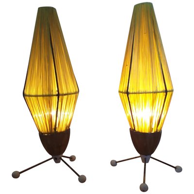 Mid-Century Rocket Table Lamps, 1960s, Set of 2-TZ-727999