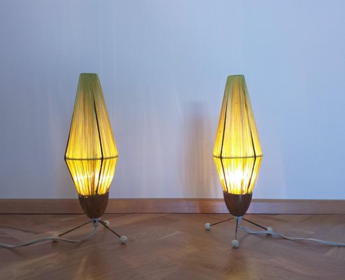 Mid-Century Rocket Table Lamps, 1960s, Set of 2-TZ-727999