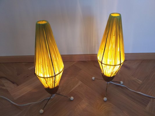 Mid-Century Rocket Table Lamps, 1960s, Set of 2-TZ-727999