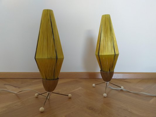 Mid-Century Rocket Table Lamps, 1960s, Set of 2-TZ-727999