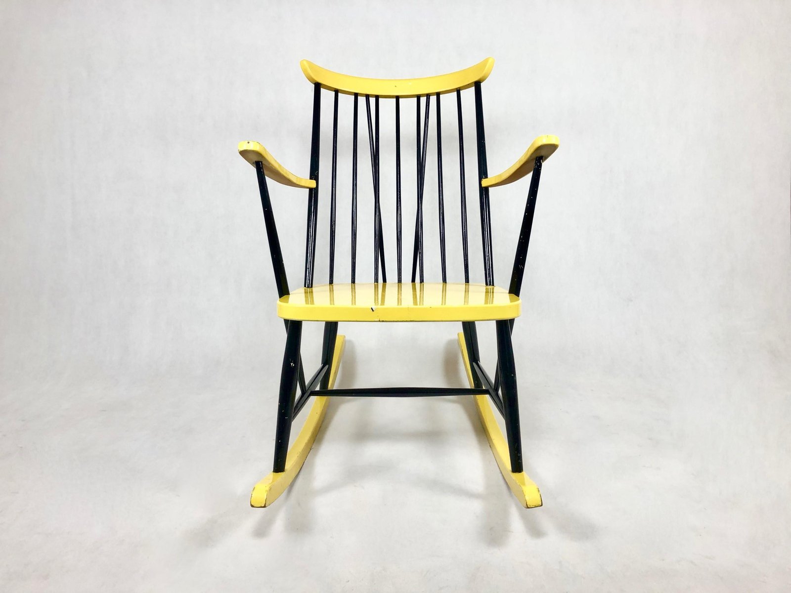 Mid-Century Rocking Chair attributed to Lucian Ercolani for Ercol, 1960s