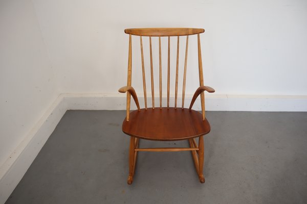 Mid-Century Rocking Chair by Illum Wikkelsø for Niels Eilersen-JWH-708644