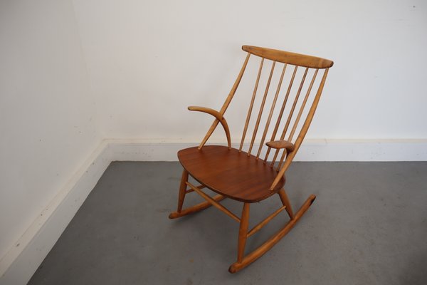 Mid-Century Rocking Chair by Illum Wikkelsø for Niels Eilersen-JWH-708644