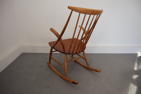 Mid-Century Rocking Chair by Illum Wikkelsø for Niels Eilersen-JWH-708644