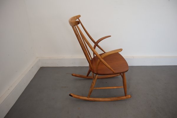 Mid-Century Rocking Chair by Illum Wikkelsø for Niels Eilersen-JWH-708644