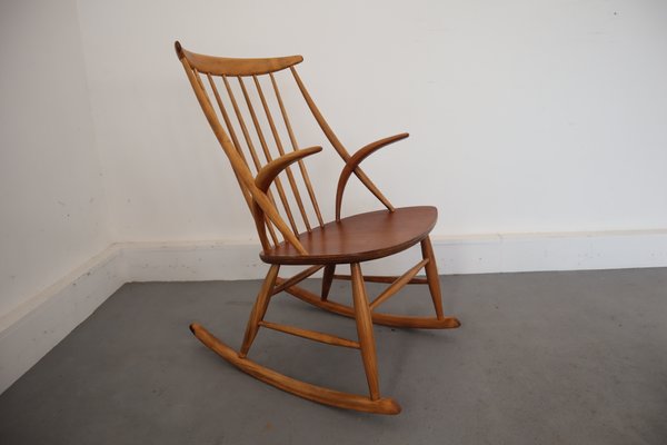 Mid-Century Rocking Chair by Illum Wikkelsø for Niels Eilersen-JWH-708644