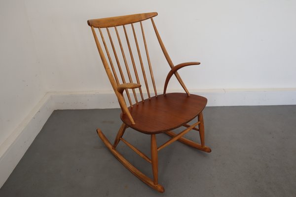 Mid-Century Rocking Chair by Illum Wikkelsø for Niels Eilersen-JWH-708644