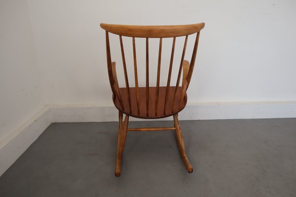 Mid-Century Rocking Chair by Illum Wikkelsø for Niels Eilersen-JWH-708644