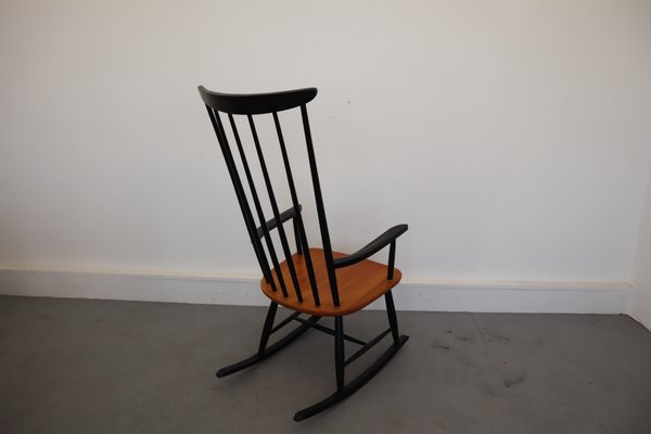 Mid-Century Rocking Chair by Ilmari Tapiovaara, 1960s-JWH-671051