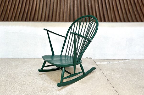 Mid-Century Rocking Chair by Lucian R. Ercolani for Ercol, 1950s-JP-1723983