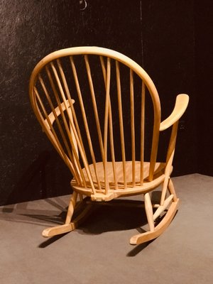 Mid-Century Rocking Chair in Light Elm by Lucian Ercolani for Ercol-KRJ-1142550