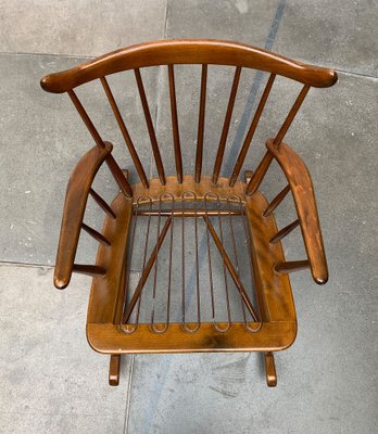 Mid-Century Rocking Chair with New Kvadrat Cushion by Børge Mogensen for FDB Møbler, 1960s-UAH-1337797