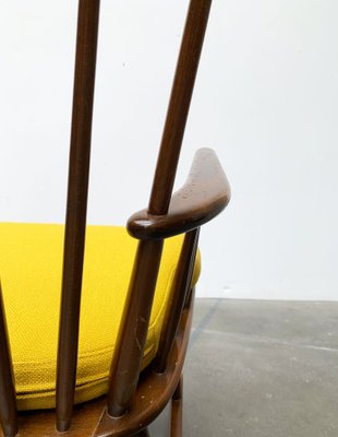 Mid-Century Rocking Chair with New Kvadrat Cushion by Børge Mogensen for FDB Møbler, 1960s-UAH-1337797