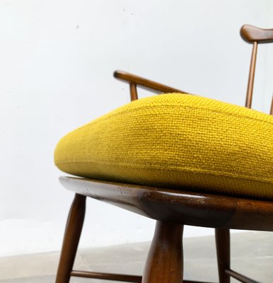 Mid-Century Rocking Chair with New Kvadrat Cushion by Børge Mogensen for FDB Møbler, 1960s-UAH-1337797