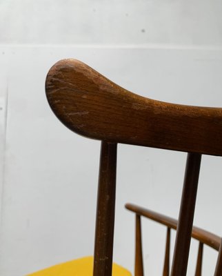 Mid-Century Rocking Chair with New Kvadrat Cushion by Børge Mogensen for FDB Møbler, 1960s-UAH-1337797