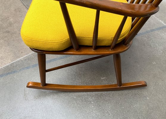 Mid-Century Rocking Chair with New Kvadrat Cushion by Børge Mogensen for FDB Møbler, 1960s-UAH-1337797