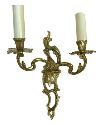 Mid-Century Rococo Wall Lamps, Set of 2-FSD-1297374