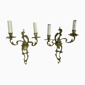 Mid-Century Rococo Wall Lamps, Set of 2-FSD-1297374