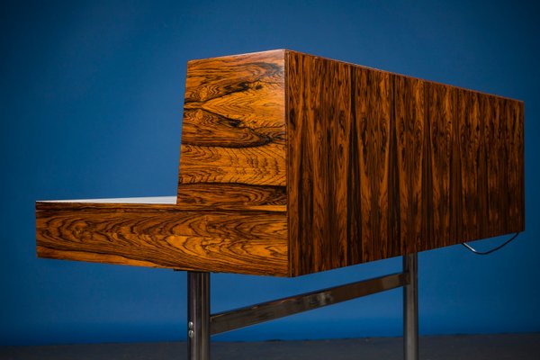 Mid-Century Rosewood and Chrome Desk, 1960s-ZZH-904646