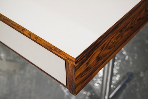 Mid-Century Rosewood and Chrome Desk, 1960s-ZZH-904646