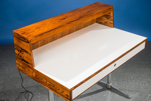 Mid-Century Rosewood and Chrome Desk, 1960s-ZZH-904646