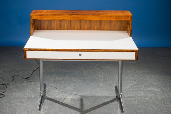 Mid-Century Rosewood and Chrome Desk, 1960s-ZZH-904646