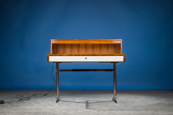 Mid-Century Rosewood and Chrome Desk, 1960s-ZZH-904646