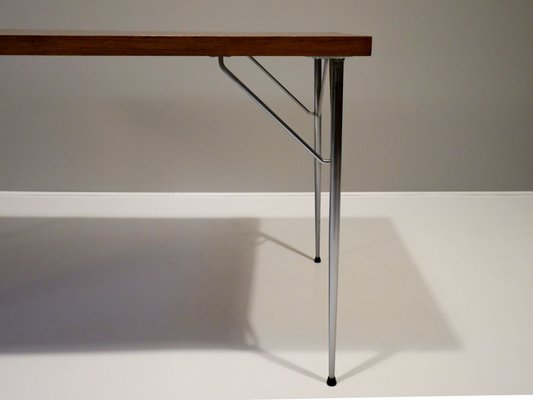 Mid-Century Rosewood and Steel Dining Table by Børge Mogensen for Søholm-OGU-686577