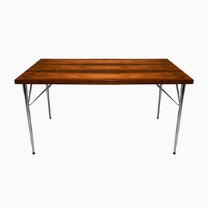 Mid-Century Rosewood and Steel Dining Table by Børge Mogensen for Søholm-OGU-686577