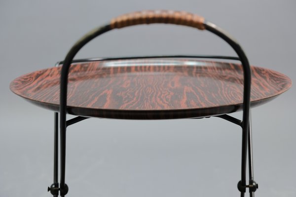 Mid-Century Rosewood Bar Cart from Nybro, 1950s-CIP-576902