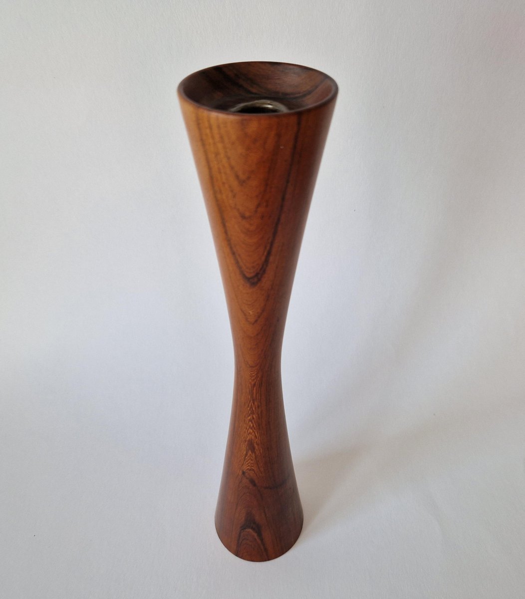 Mid-Century Rosewood Candleholder, Casa Finland, Brazil, 1970s