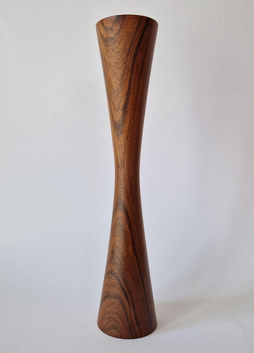 Mid-Century Rosewood Candleholder, Casa Finland, Brazil, 1970s